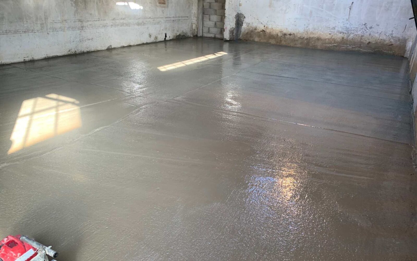 freshly poured concrete slab in Phoenix, AZ